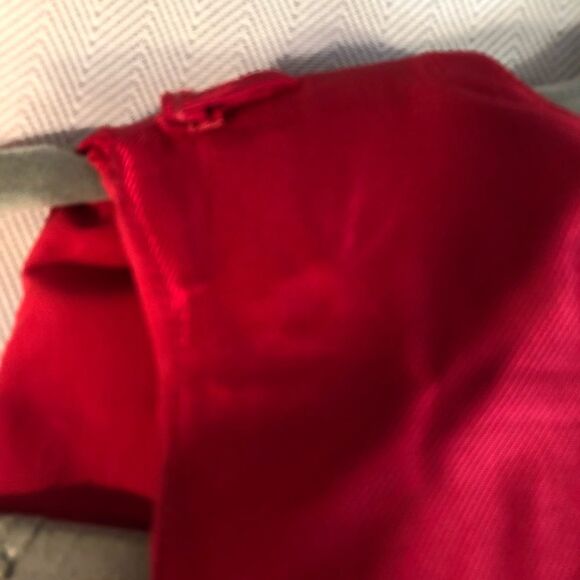 Zara Red Colored Sleeveless Sheath with Back Drape Dress XS - Picture 11 of 14